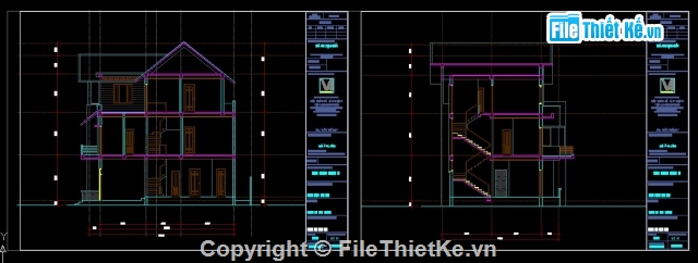 Biệt thự hiện đại 3 tầng kích thước 12.5x9.9m,bản vẽ biệt thự 3 tầng KT 12.5x9.9m,Bản vẽ biệt thự 3 tầng